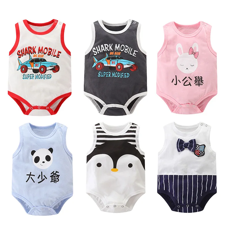 

Baby Sleevelessc Baby Summer Vest Triangular Khaki c Bag Fart Clothes c