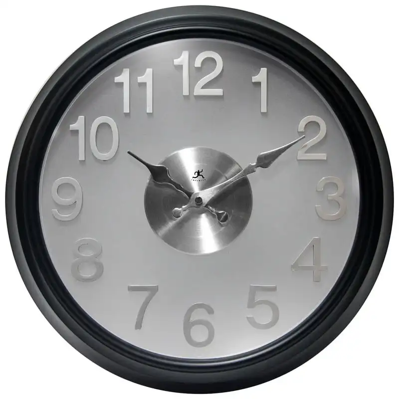 

Instruments - The Black Modern Analog Display 15-inch Wall Clock Clock movment with pendulum Home decoration luxury Digital clo