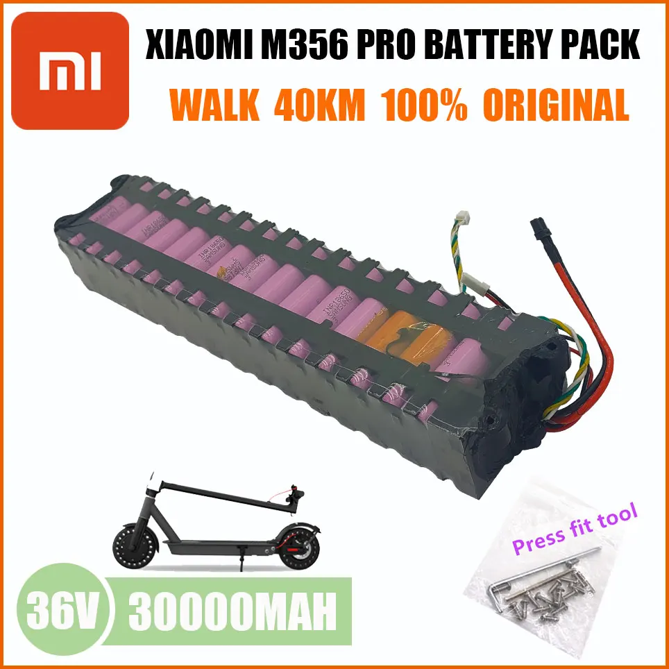 

Xiaomi 36V is applicable to Xiaomijia M365 electric scooter 20KM BMS 18650 30000mAh 36V 10S3P 250W~600W lithium battery