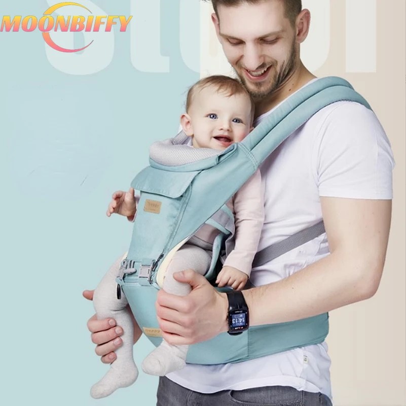

New 0-48 Month Ergonomic Baby Carrier Infant Baby Hipseat Carrier 3 In 1 Front Facing Ergonomic Kangaroo Baby Wrap Sling