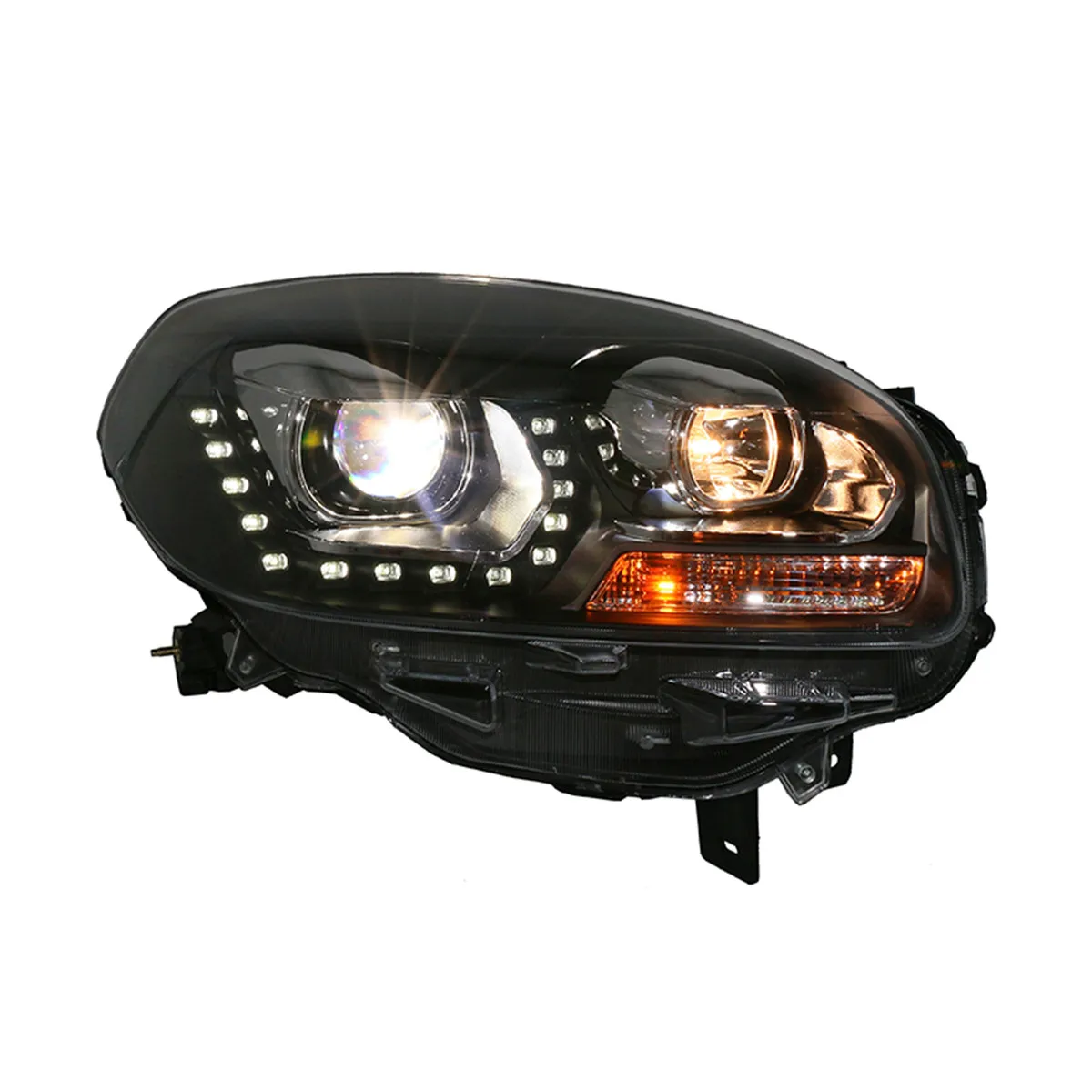 

Car LED Xenon lamp Headlight Angel eyes DRL Daytime Running Light With Turn Signal for Renault koleos