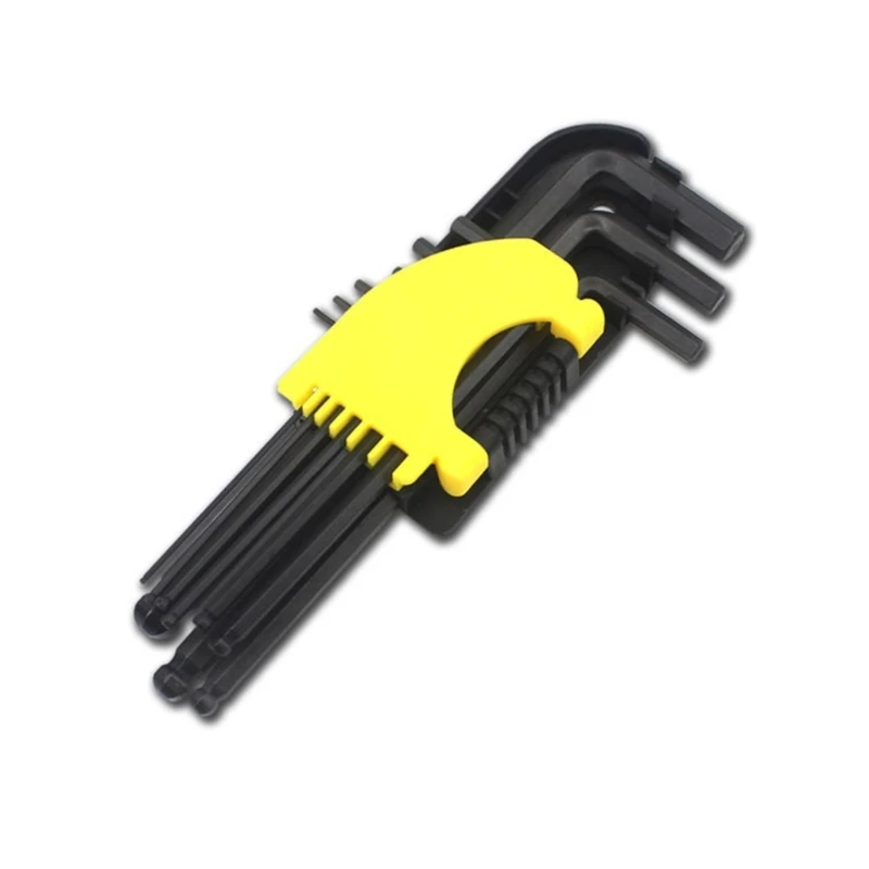 

L Shape Screw-Nuts Wrenches Ball-Hexagon Torx-Head Repair Tool Allen-Key Set Hex-Wrench Adjustable-Spanner Portable-9pcs