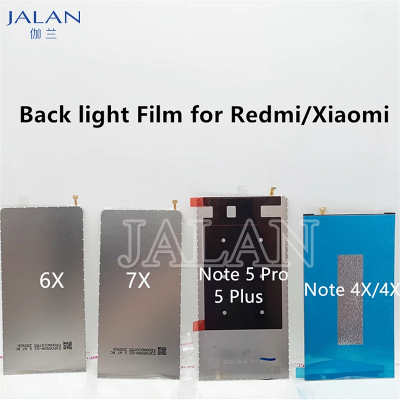 

5 шт. лучшая A + пленка для подсветки для XIaomi Redmi 6A 7A Note 5pro 4X ЖК-дисплей задняя подсветка сменные детали для ремонта телефона