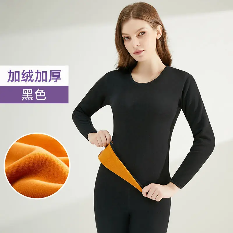 Thermal Underwear for Women Long Johns Set Fleece Lined Base Layer Top Bottom Winter Thermal Shirt Thermo Underwear Undershirt