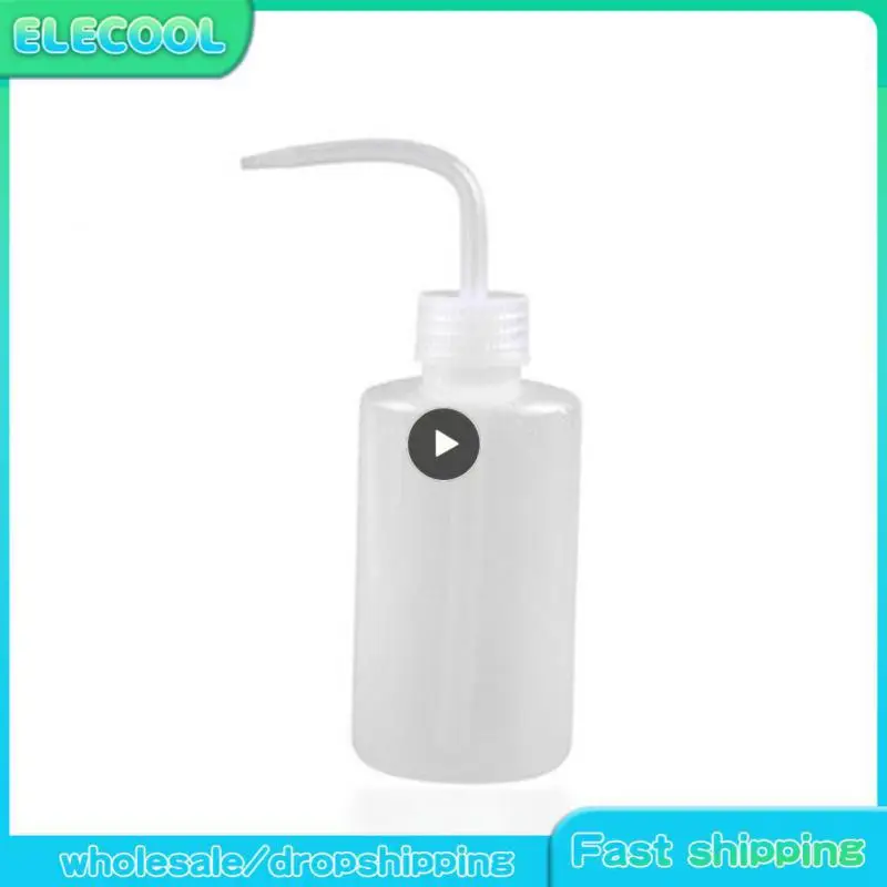 

250ml Eyelash Cleaning Elbow Bottle Leak Proof Water Easy To Squeeze Eyelash Cleaning Auxiliary Tool Curved Mouth Empty Bottle
