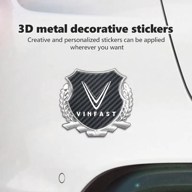 Фото Металлическая 3D-наклейка-эмблема для автомобиля, аксессуары для Vinfast LUX A LUX SA VF7 VF8 VFe34 VF9 VF6 Limo Green Herio №4