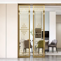 light luxury metal screen living room dining room simple stainless steel partition porch decorative partition wall