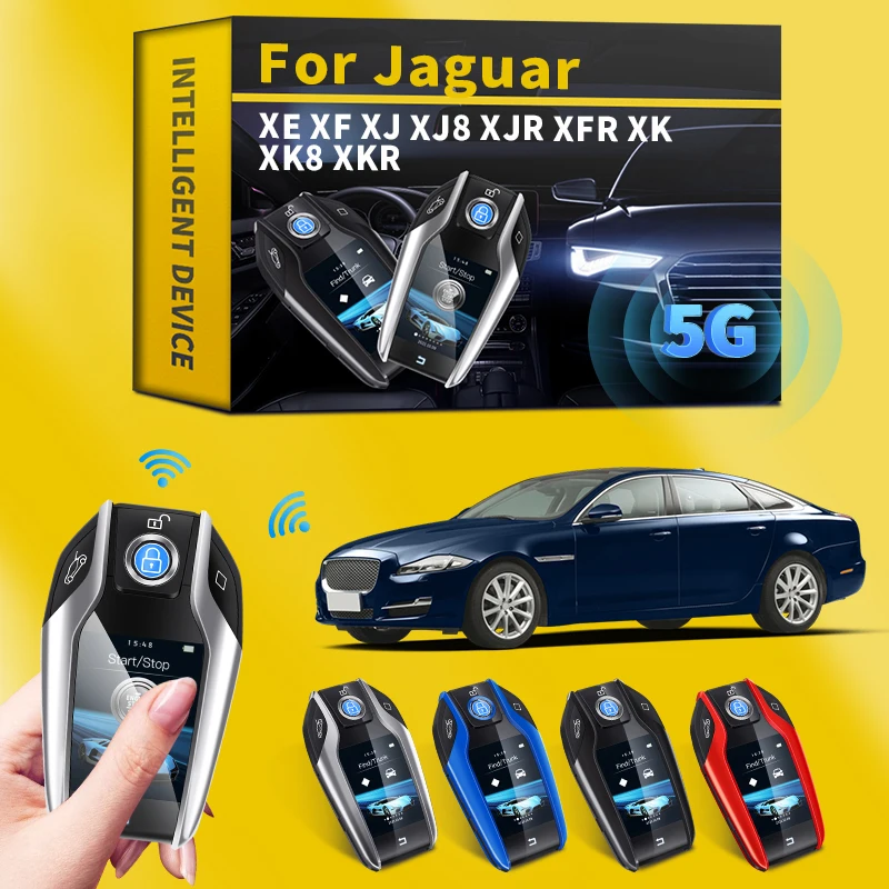 Для Jaguar XE XF XJ XJ8 XJR XFR XK XK8 XKR Car многоязычный роскошный ЖК смарт-ключ