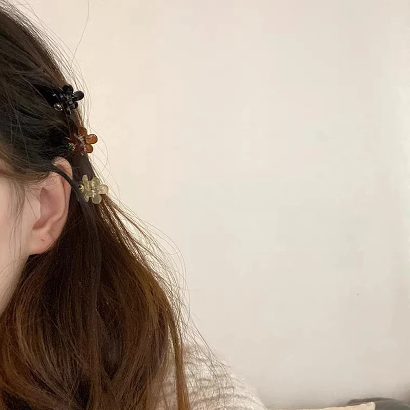 3-6 шт./компл. маленькие крабы для волос девочек акриловые Симпатичные конфетные