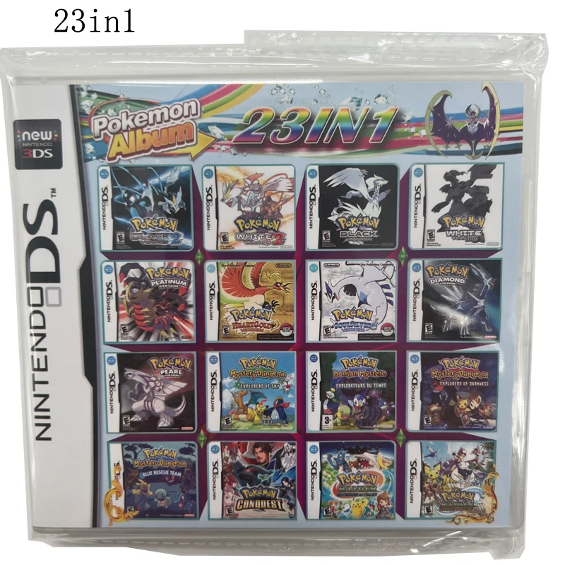 

Игровые карты 3DS NDS, комбинированные карты 23 в 1, картридж для начинающих, для элитных игр, повседневные развлекательные подарки, любимые