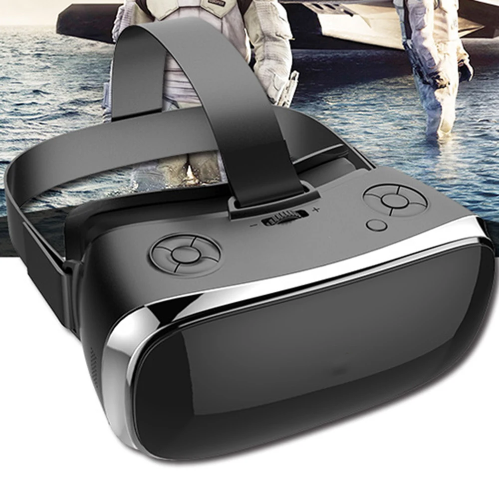 

Original VR Glasses Virtual Reality All-in-One 3D Helmet Experience Bluetooth Google Cardboard TV Movies Video Games Smartphones