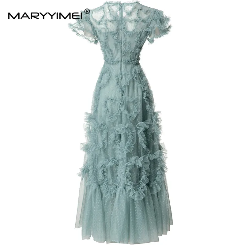 Летнее женское элегантное бальное платье MARYYIMEI Длинные вечерние платья с