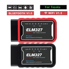 ELM327 OBD2 сканер Bluetooth WIFI диагностические инструменты для Toyota Land Cruiser Prado Yaris Camry ключ для Toyota Camry, Avalon, Corolla Tacoma Tundra RAV4