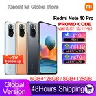 Смартфон Xiaomi Redmi Note 10 Pro, 64 ГБ128 ГБ, Snapdragon 732G, 120 Гц, AMOLED дисплей, камера 5020 МП, мАч, 33 Вт, NFC