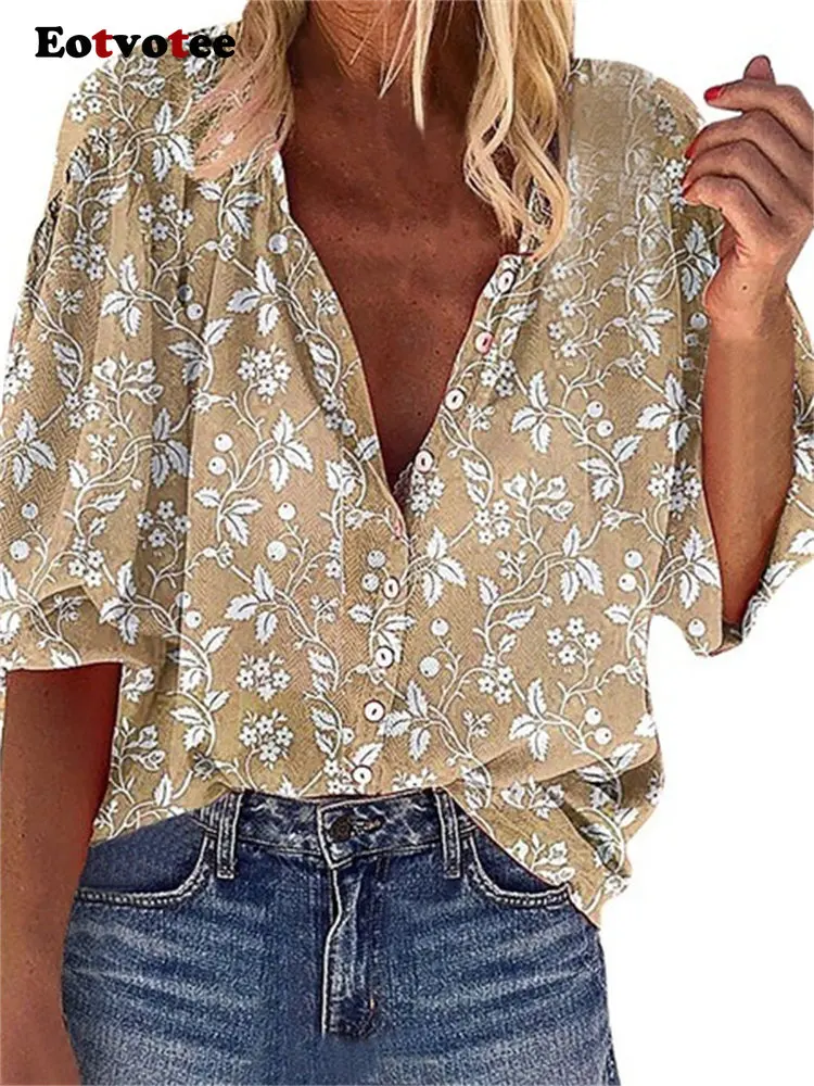 Женская рубашка на пуговицах в горошек пурпурная блузка с длинным рукавом и