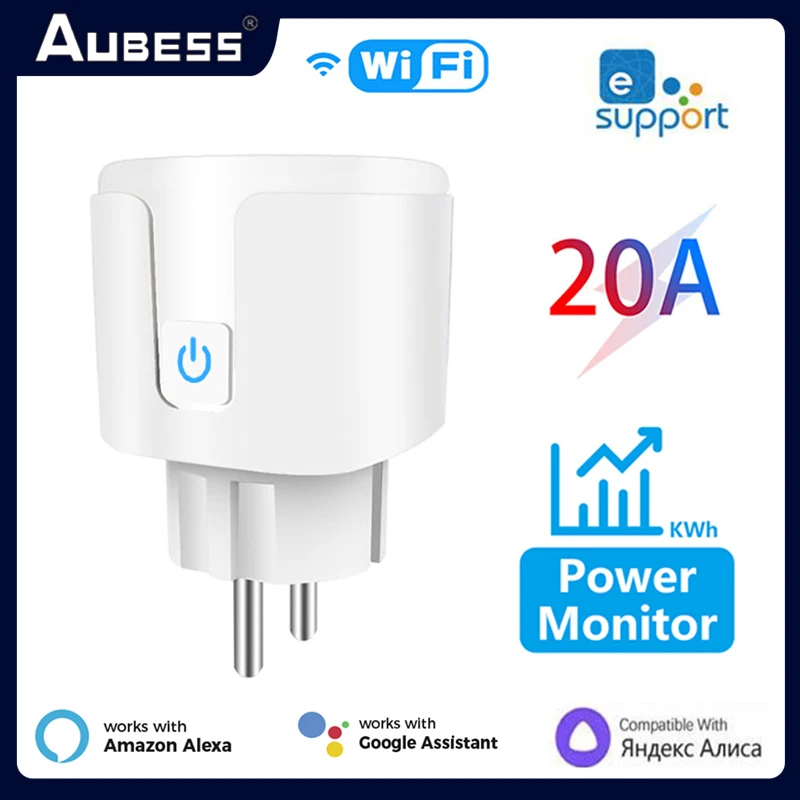 

Смарт-розетка Ewelink 16A/20A с поддержкой Wi-Fi