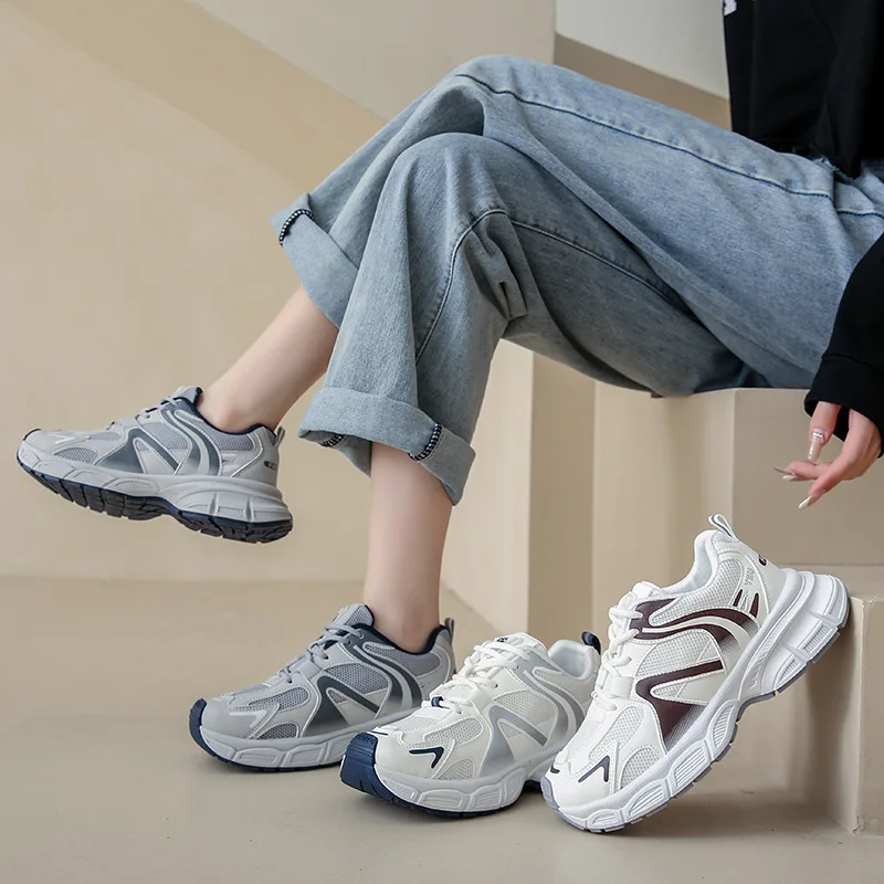 

Новинка 2023, женская обувь для весны и осени, универсальная сетчатая дышащая повседневная спортивная обувь для бега, трендовая модная обувь