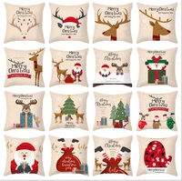 christmas cushion cover santa claus elk christmas decoration for home 2021 christmas ornaments natal navidad new year 2022