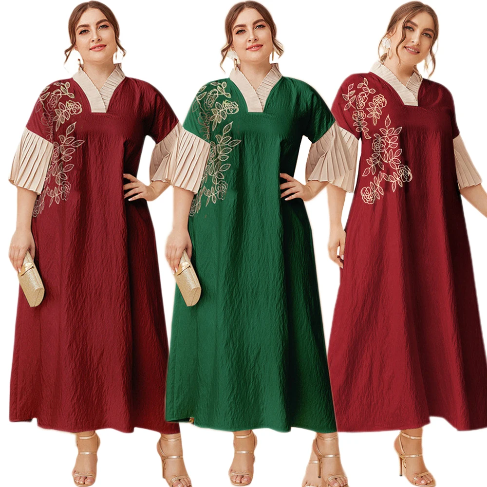 Caftan Рамадан, мусульманское женское национальное длинное платье, женская винтажная одежда, женское платье макси, Средний Восток