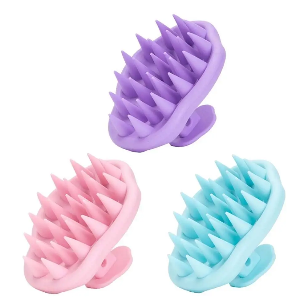 

Shower Exfoliator Hair Care Tool Bath SPA Shampoo Brush Head Washing Comb Hair Washing Comb Scalp Massage Brush