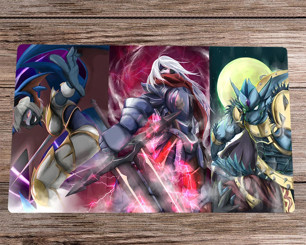 

YuGiOh Playmat DDD Deck Anime CCG TCG Playmat Trading Card Game Mat Board Game Mat & Free Bag Desk Mat Desk Pad Mousepad 60x35cm
