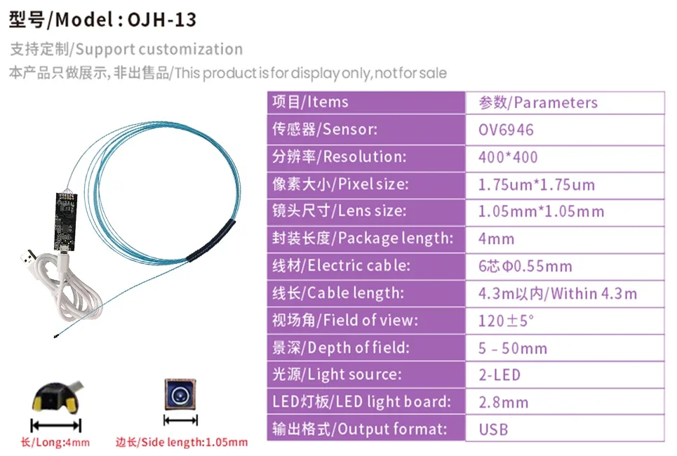 6946 мини-объектив система эндоскопической камеры с платой декодирования