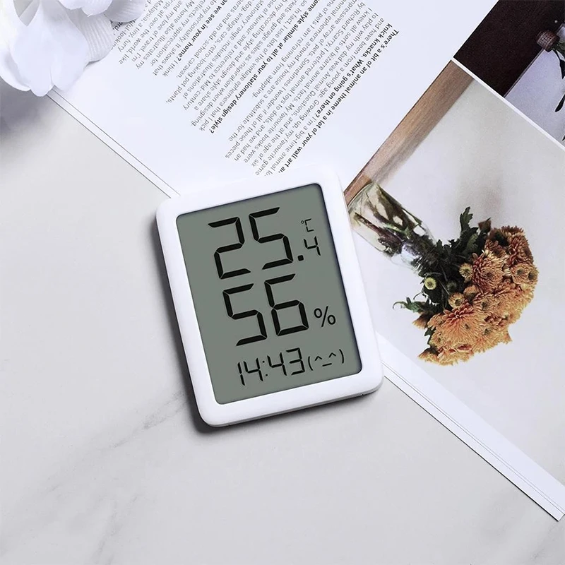 Youpin mijia miaomiaoce MMC E-ink Screen LCD Large Digital display Thermometer Hygrometer Temperature Humidity Sensor images - 6