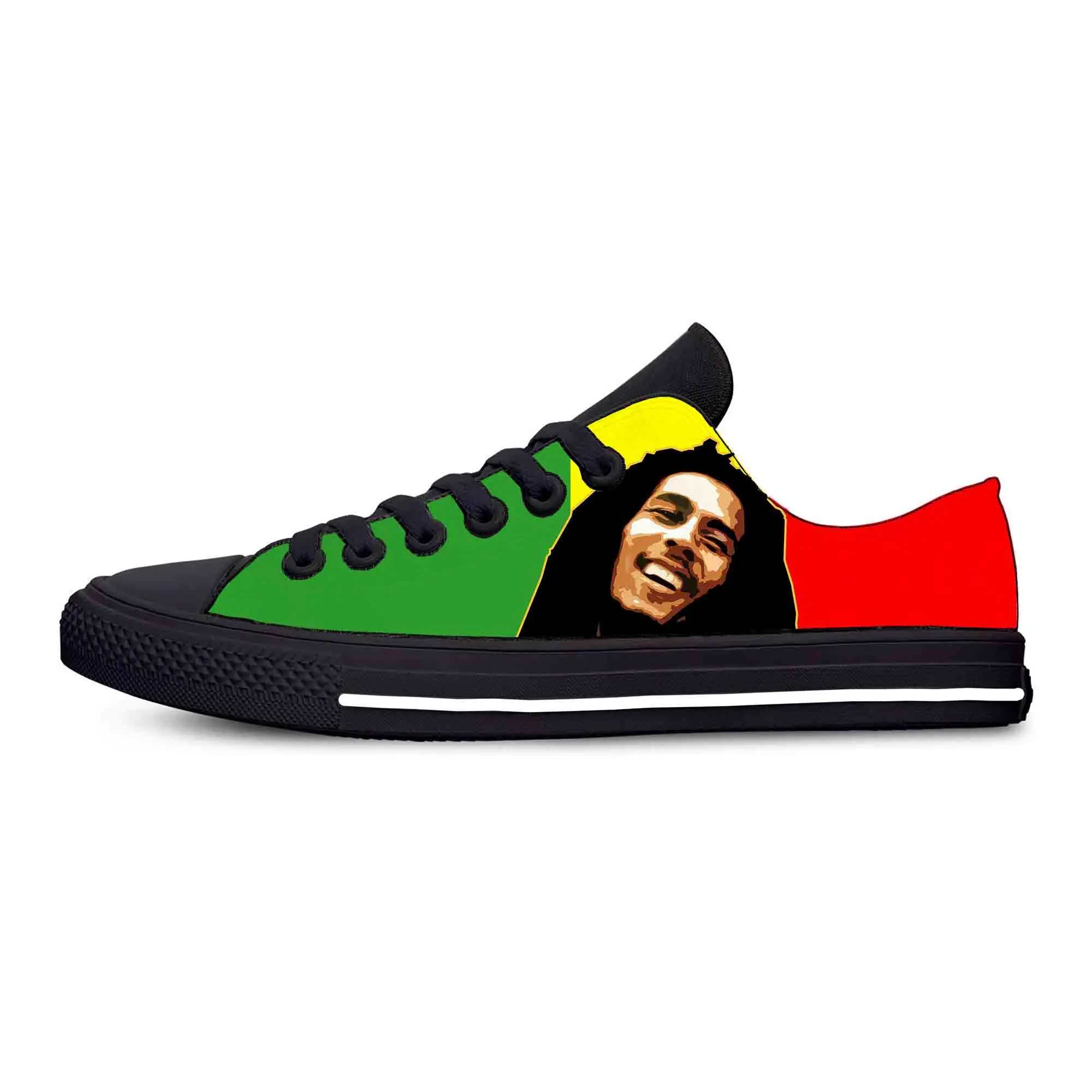 

Модные Повседневные тканевые кроссовки Bob Marley Reggae Star Rasta Rock Music, легкие дышащие кроссовки с низким верхом и 3D принтом для мужчин и женщин