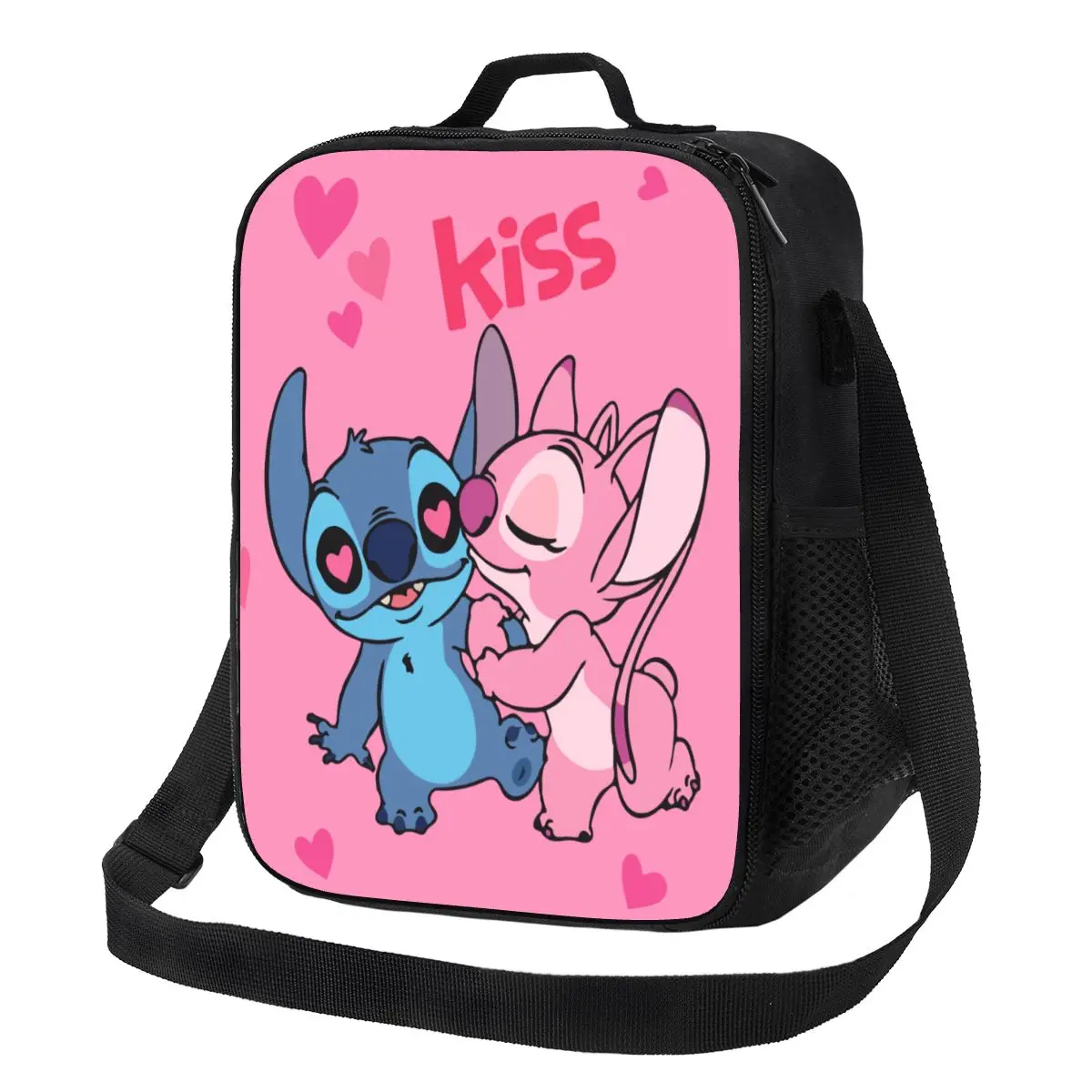 Индивидуальная Изолированная женская сумка для ланча Kiss Stitch Angel милая Термосумка