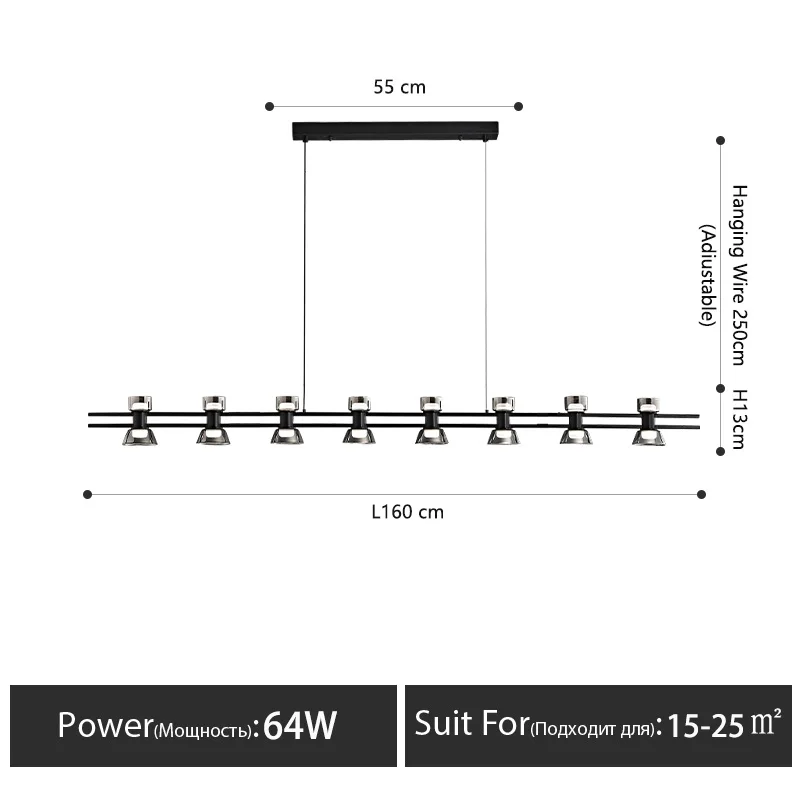 

Люстра DT скандинавская медная