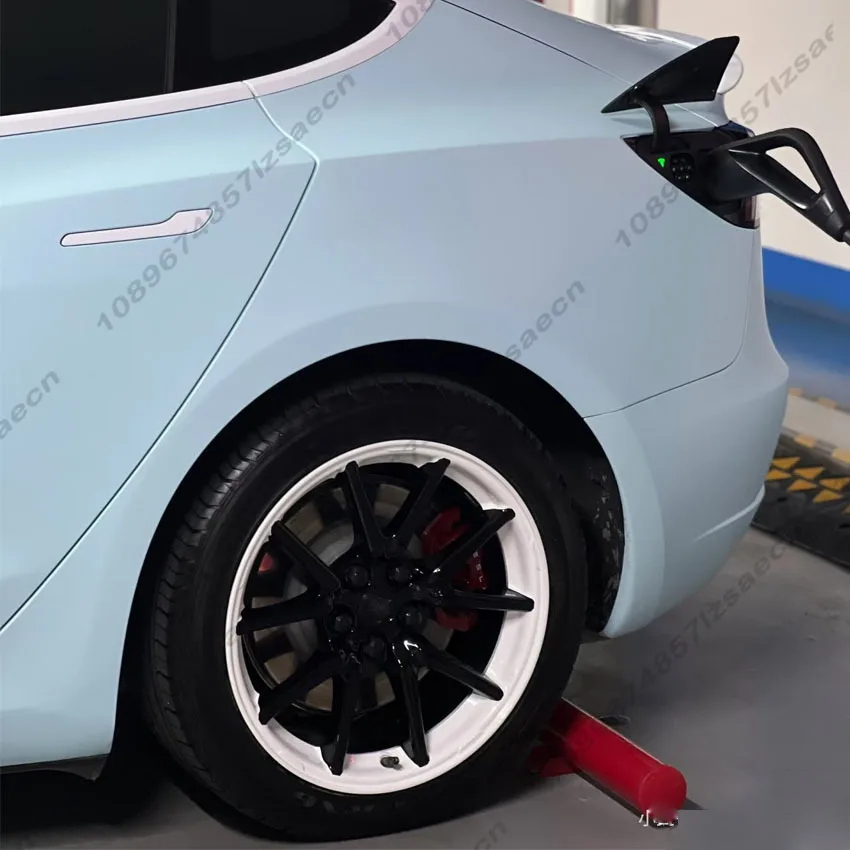 Фото 4 шт. крышка ступицы автомобиля для Tesla Model 3 2017-2023 18-дюймовая сменная крышка колеса автомобильного колпака полная крышка обода аксессуары №4