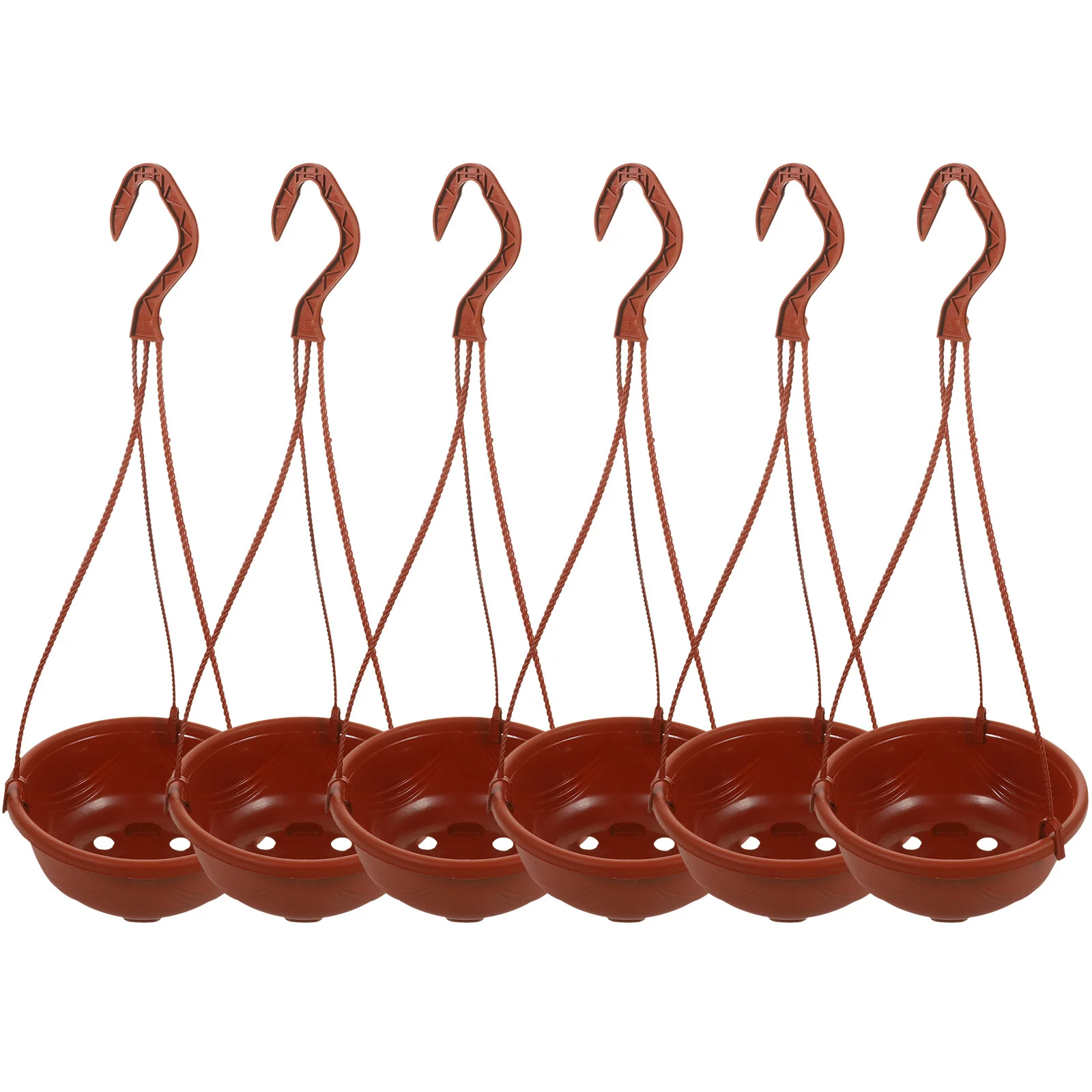 

6 Pcs Tray Q Hanger Hooks Outdoor Hanging Planters Indoor Plants Pot Basket Plastic Pots Containers Orchid