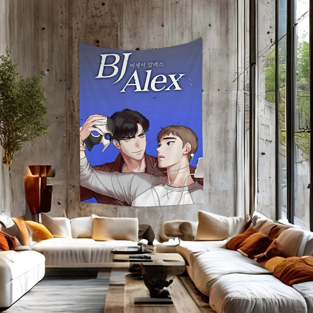 Аниме Bj Алекс красочный гобелен настенный богемный Мандала настенные листы