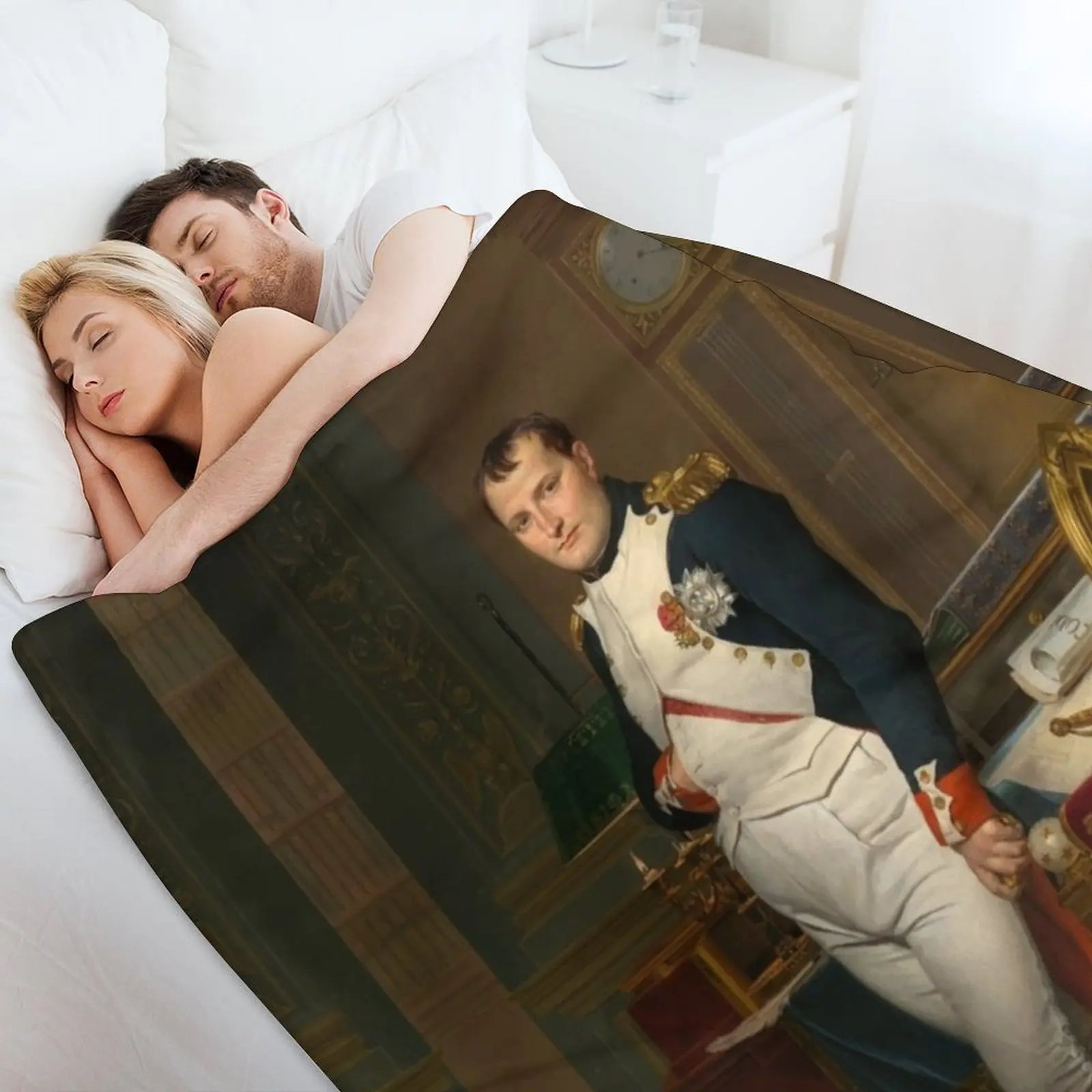 Одеяло Император Наполеон в его исследование от Jacques-Louis Дэвида декоративные