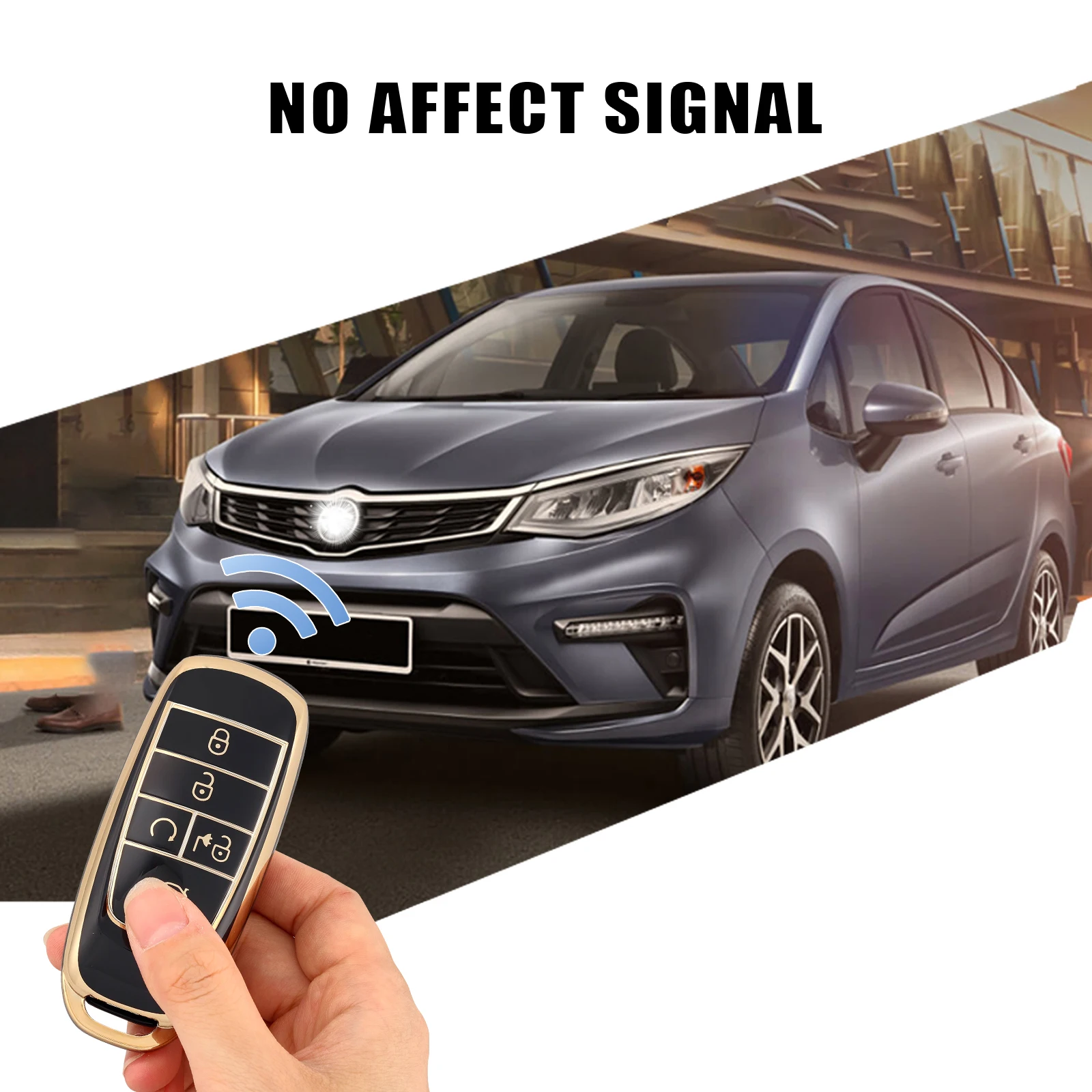 Чехол для автомобильного ключа, 5 кнопок, для GAC Trumpchi Aion S V Y LX GS7 GS8 GM8 GS5 GA6 GM6, защитный чехол для ключа, аксессуары (art.: 3920c751a42b4) - 3920c751a42b4