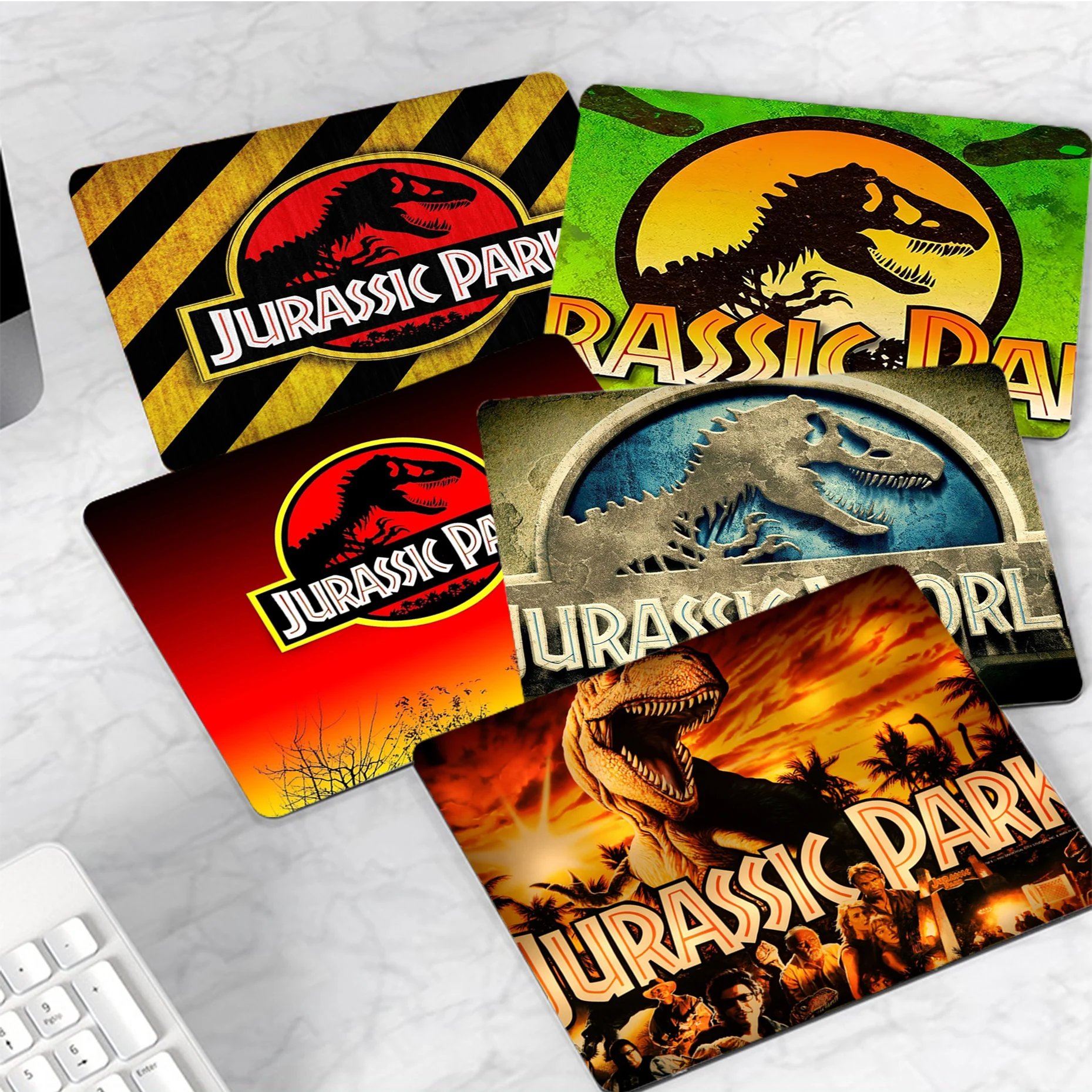 

J-Jurassic Park Mousepad Anti-Slip Keyboard Mat Table Mat Students Gabinete PC Gamer Desktop Mouse Pad For Teen Girls Bedroom