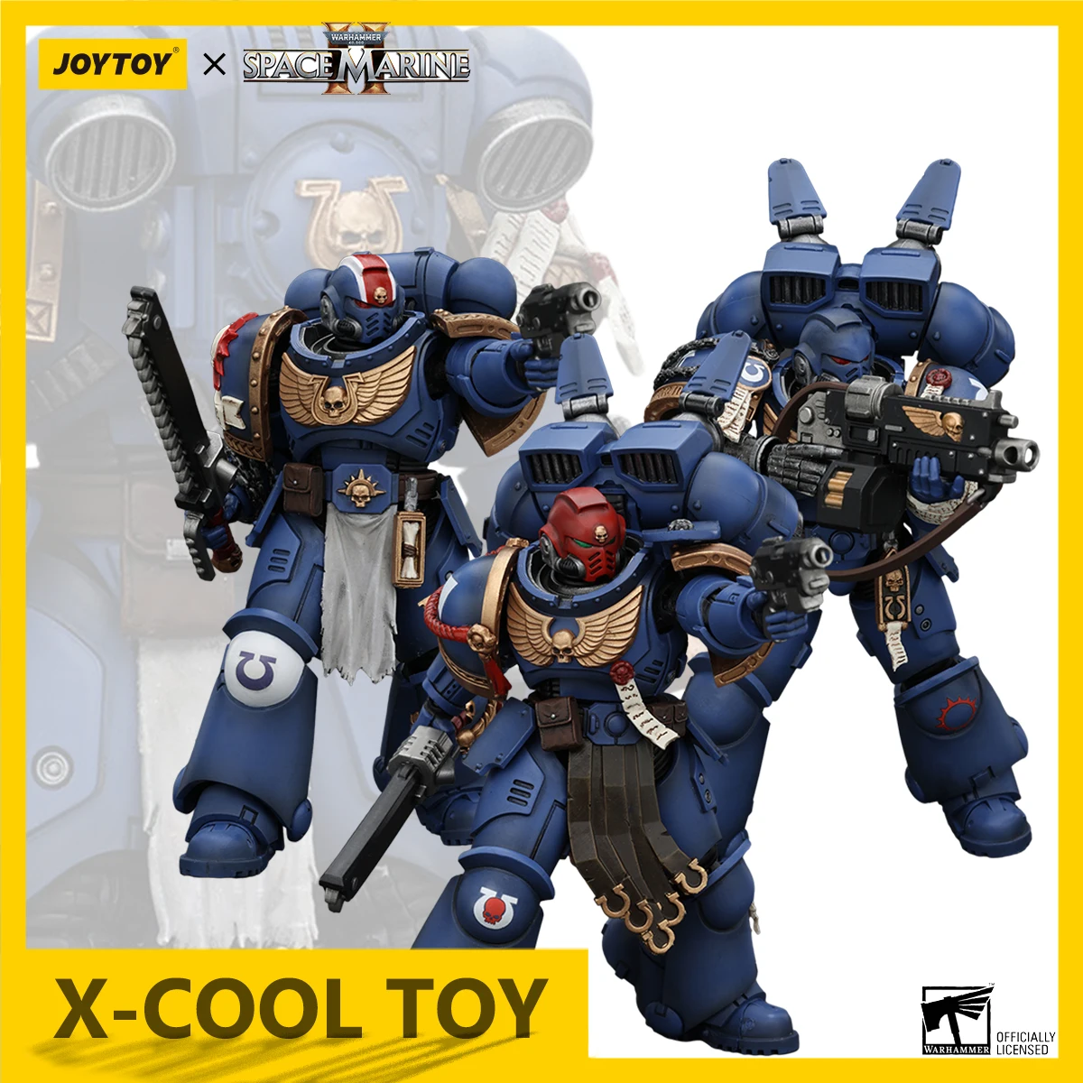 JOYTOY Warhammer 40K Фигурка Uitramarines Lieutenant Titus Gadriel Brother Chairon Joint Подвижная фигурка Модель