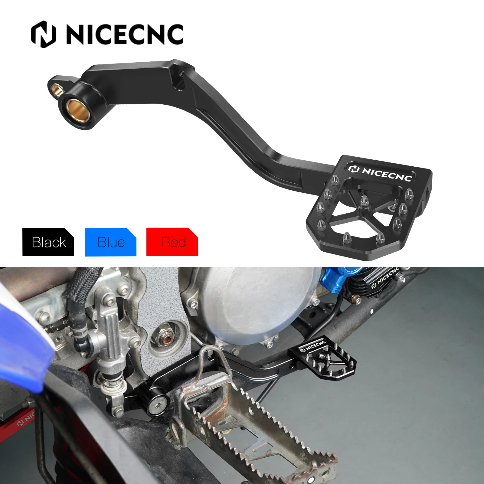 

Педаль заднего тормоза NICECNC ATV для Yamaha YFZ450R 2009-2022 YFZ450X 2010-2011 YFZ450 RSE R SE 2009-2022 YFZ450 2017