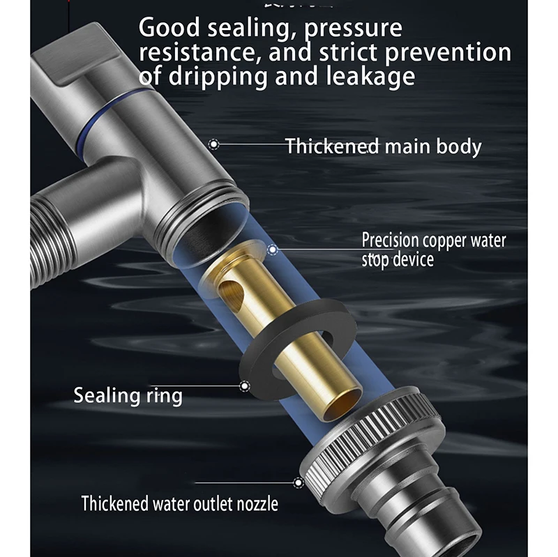 Многофункциональный латунный кран для стиральной машины с двойным управлением