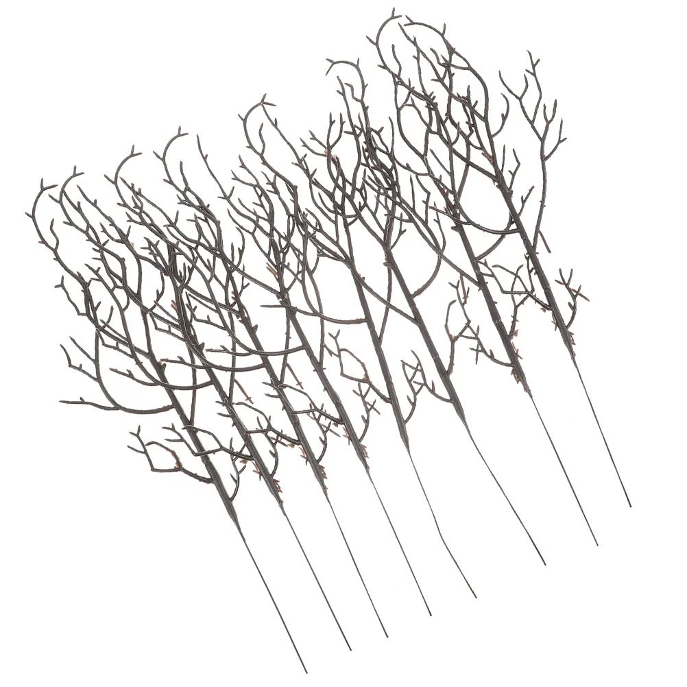 

8pcs Plastic Branch Decors Diy Artificial Antler Tree Branches for Halloween Decors
