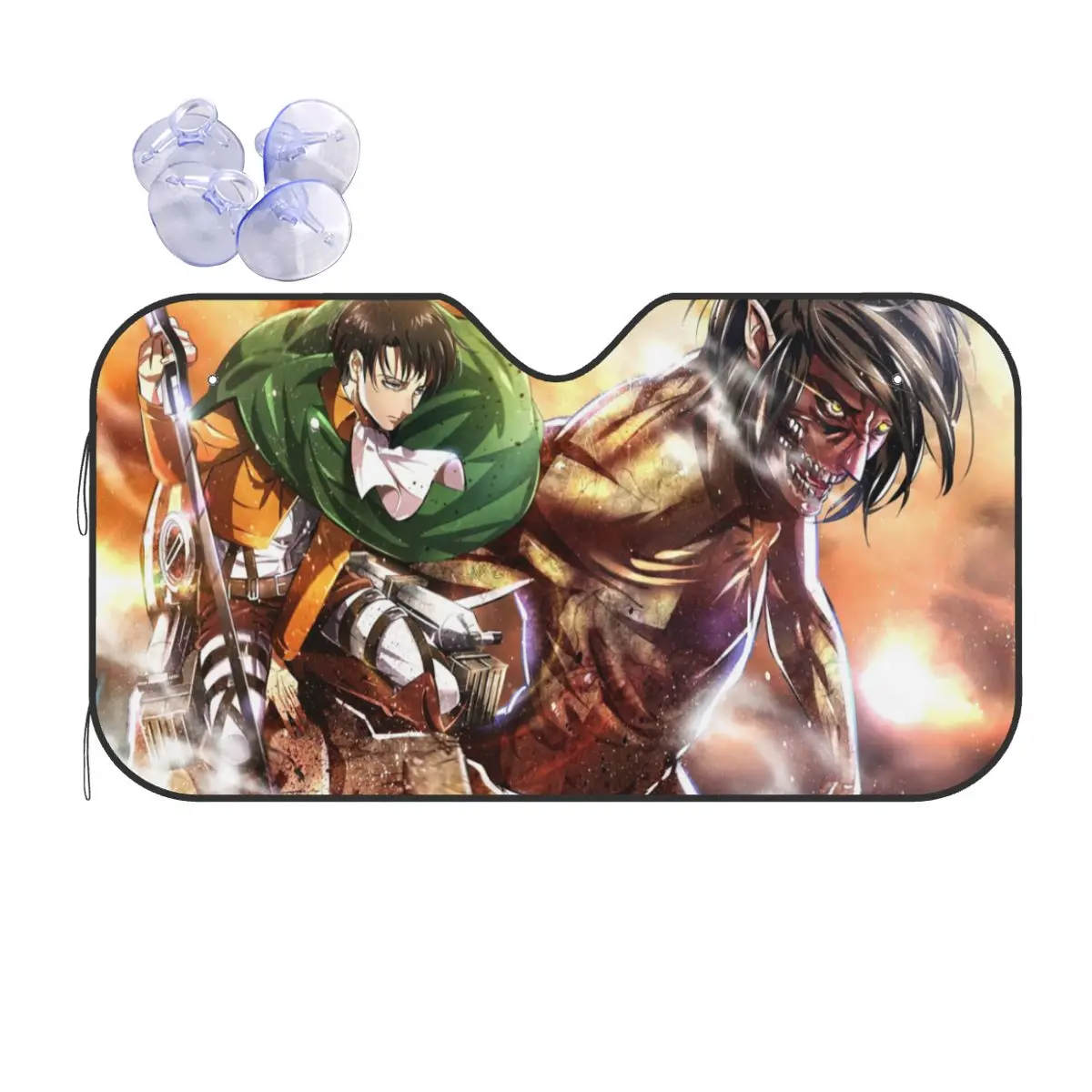 

Anime Shingeki No Kyojin Sunshade Windscreen Attack on Titan Car Front Window Visor Car Window Windscreen Accessories Covers