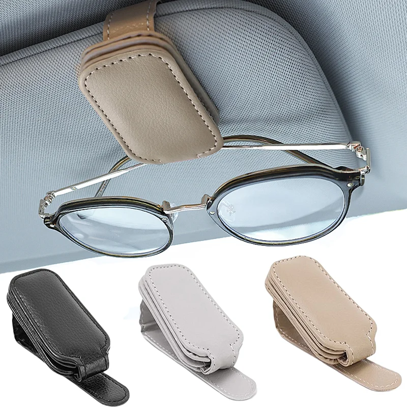 

Universal Car Auto Sun Visor Glasses Box Sunglasses Clip Card Ticket Holder Stand Fastener Pen Case Eyeglasses Car Accessories