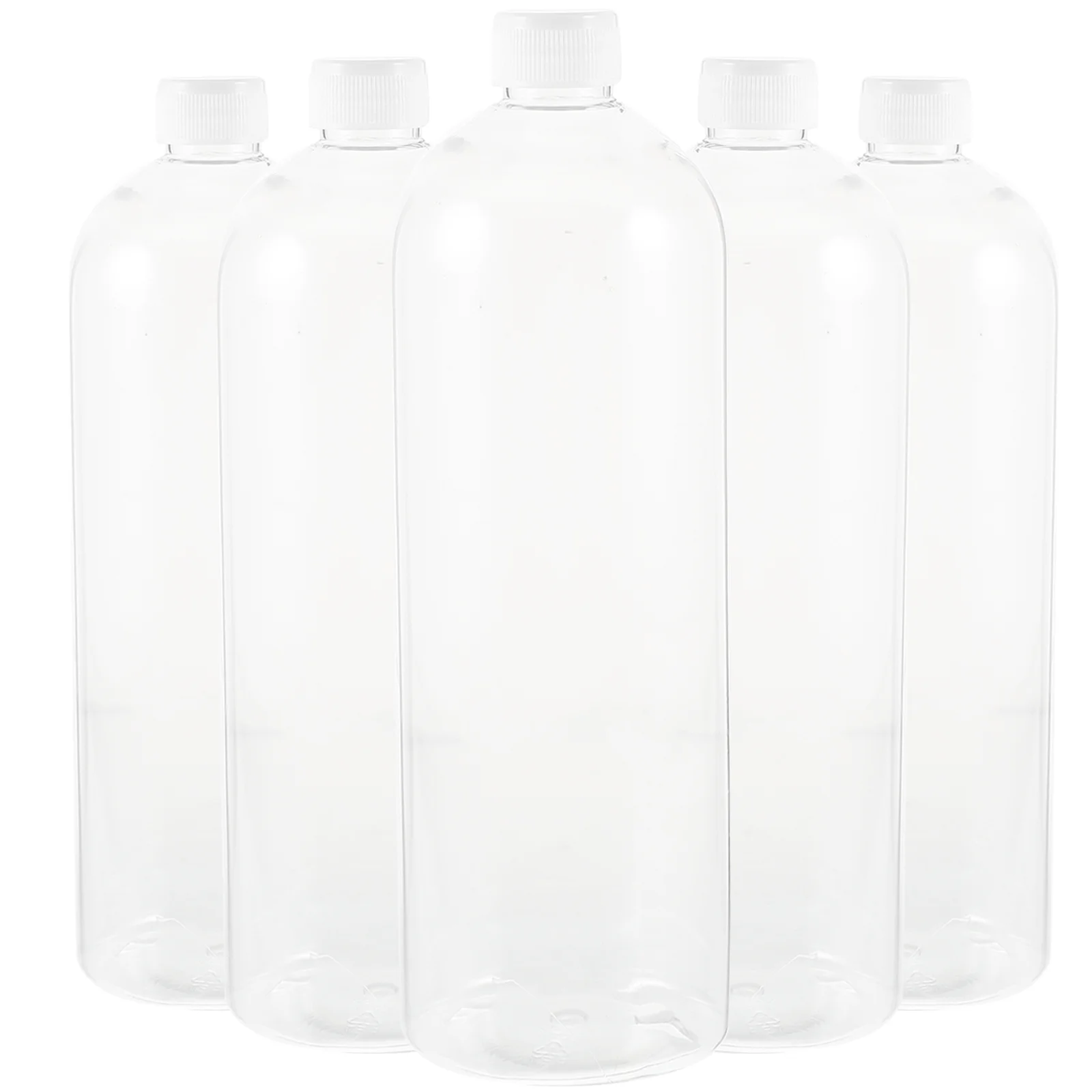 

5 Pcs Home Soap Bottle Dispenser Shampoo Bottles Liquid Container Empty Refillable Plastic The Pet For Lotion Containers