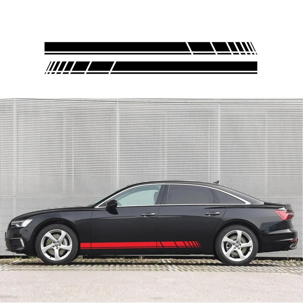 

2 шт., наклейки на автомобиль, в полоску