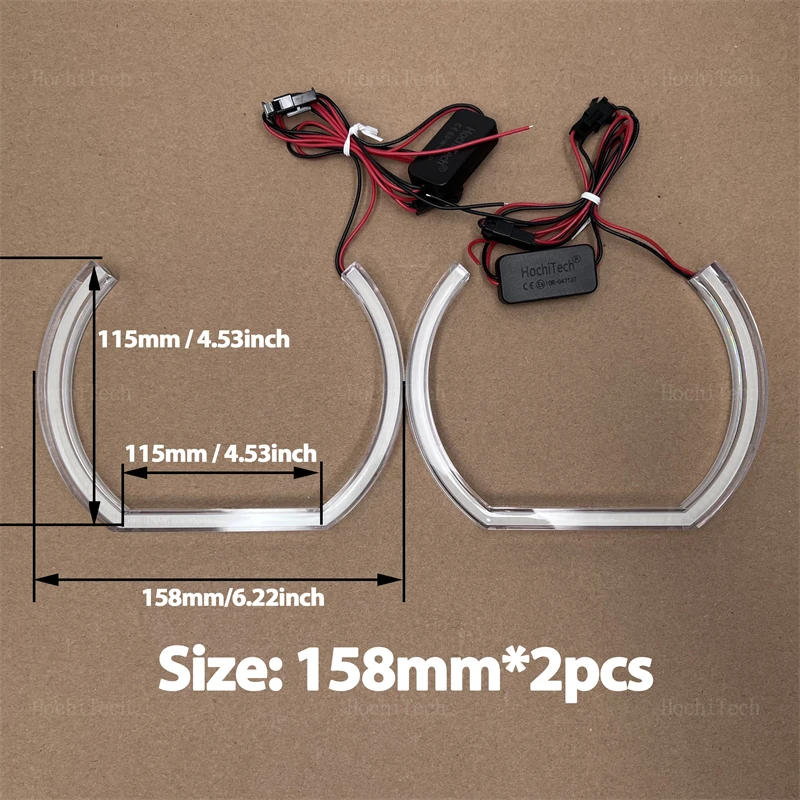 

M Стиль Подкова Акриловое Белое Кольцо Ангельские Глаза SMD Светодиодные Кольца Фар Для BMW E38 E39 E60 E53 E46 E90 E91 E92 E93 E71 E81