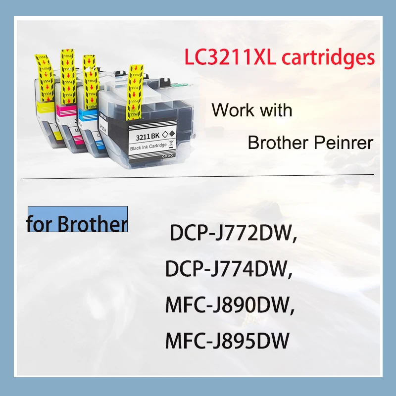 Vilaxh LC 3211 для картриджей Brother DCP-J772DW LC3211 DCP-J774DW MFC-J890DW MFC-J895DW принтер