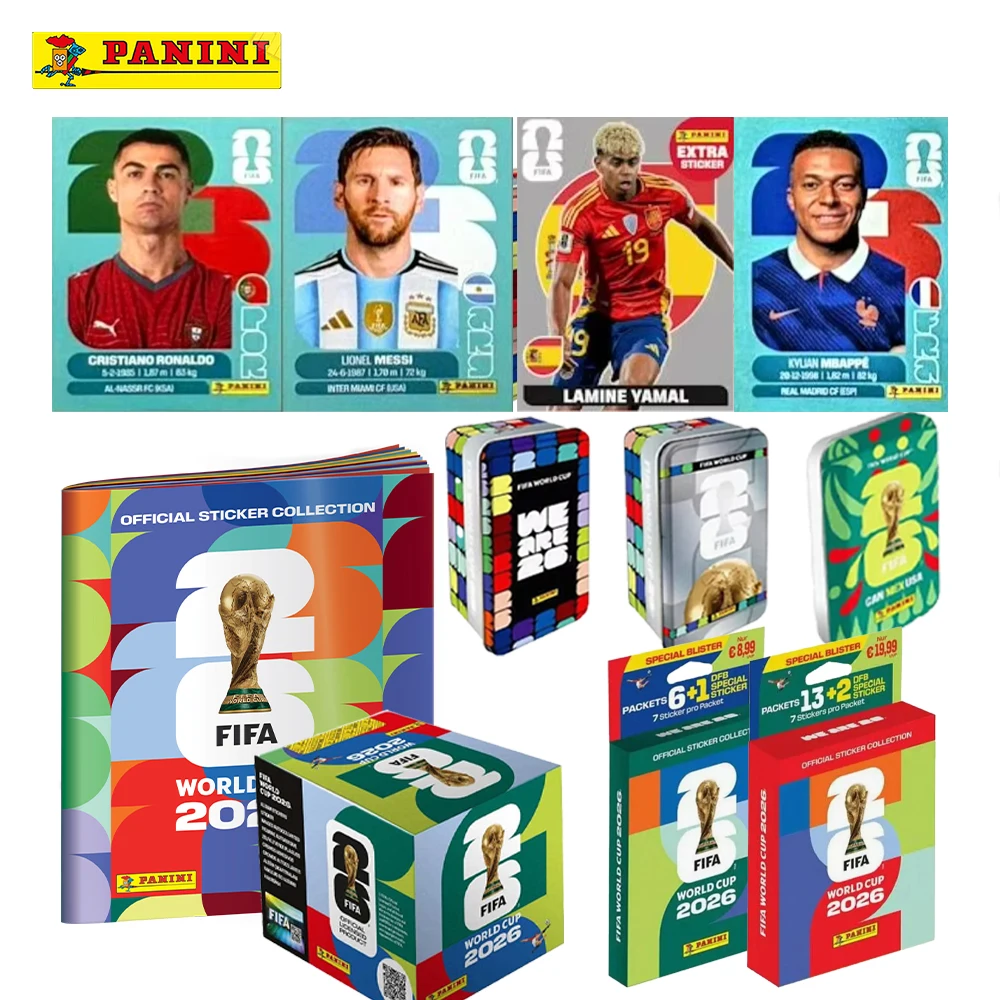Фото Оригинальный альбом Panini FIFA World Cup 2026: Официальная коллекция стикеров, лимитированная серия, футбольный сувенир, подарок, игрушка №1