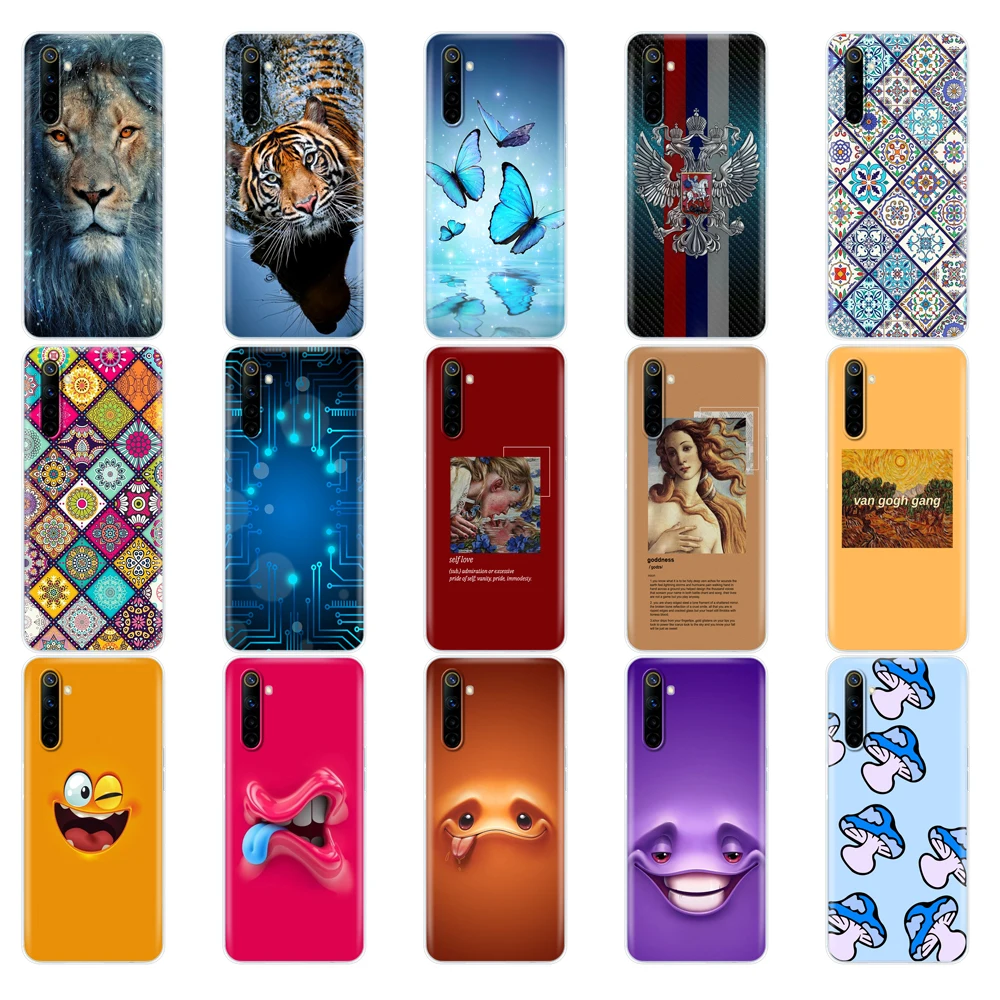 for realme 6 case realme 6 pro realme 6s 6i case silicon soft tpu phone back cover for oppo realme6 6pro realme6pro case free global shipping