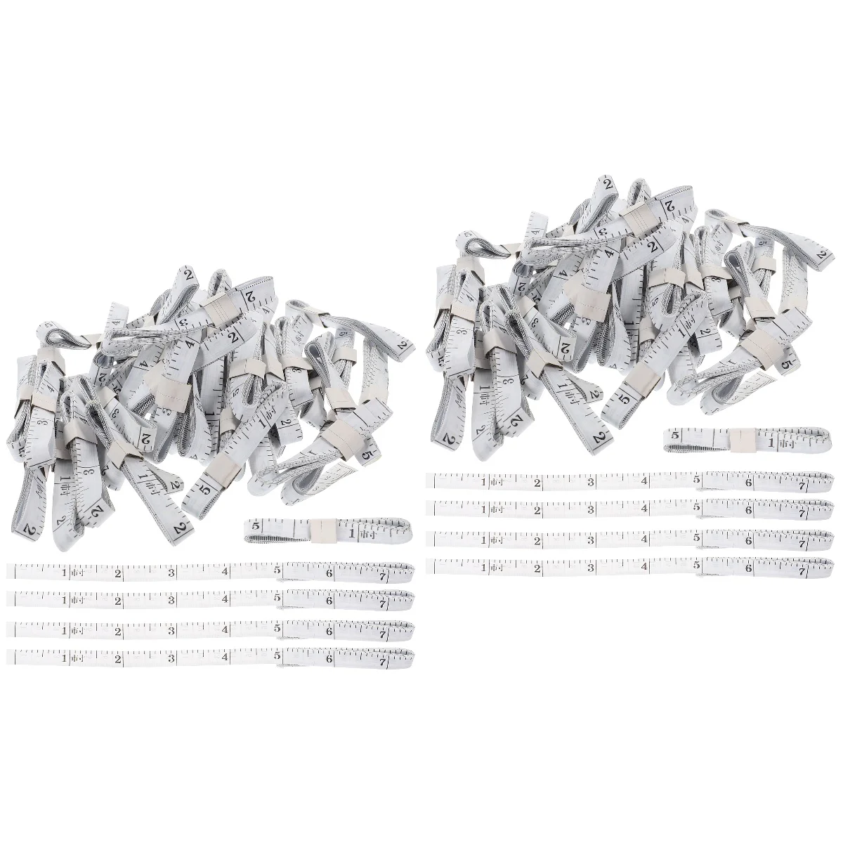 

100 Pcs Portable Measuring Tape Sewing Measuring Tape Cloth Measurer for Home