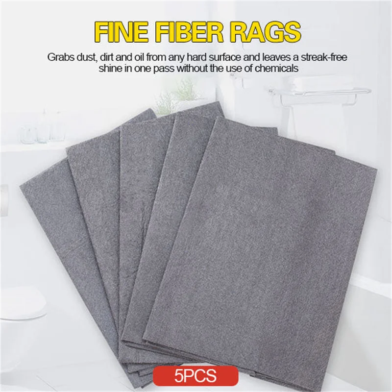 

Multipurpose Clean Towel Thickened Reusable Cleaning Cloth 1pcs / 5pcs Multifunctional Cleaning Cloth No Trace